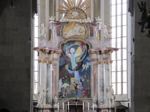 Altarbild von St. Johannis mit dem auferstandenen Jesus